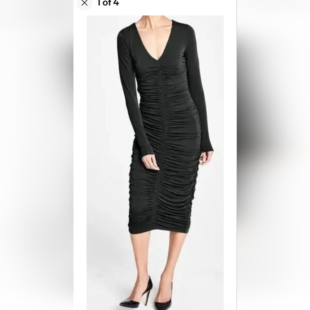 I.N.C ruched midi/maxi dress